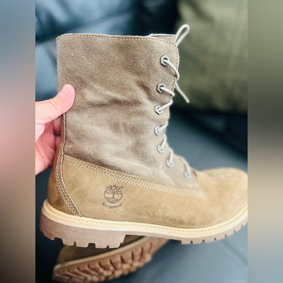 Women's Timberland Authentics Waterproof Roll-Top Boot size 9 brown - Picture 9 of 15